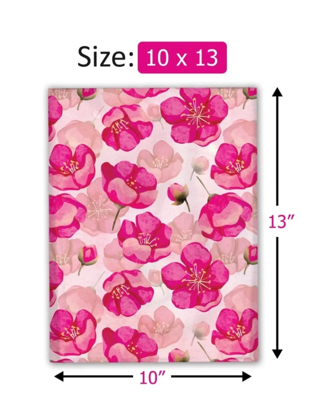 50 (FIFTY!) Pink Poppy Poly Mailers 10x13 Shipping Bags Mailing Envelopes